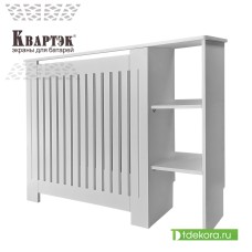 Экран-тумба с полками белый Правая