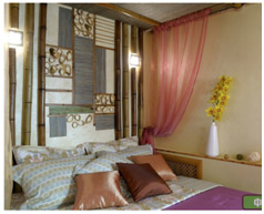 Проект передачи Фазенда - спальня из бамбука